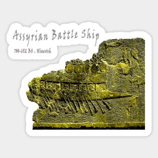 Assyrian Warship Sticker